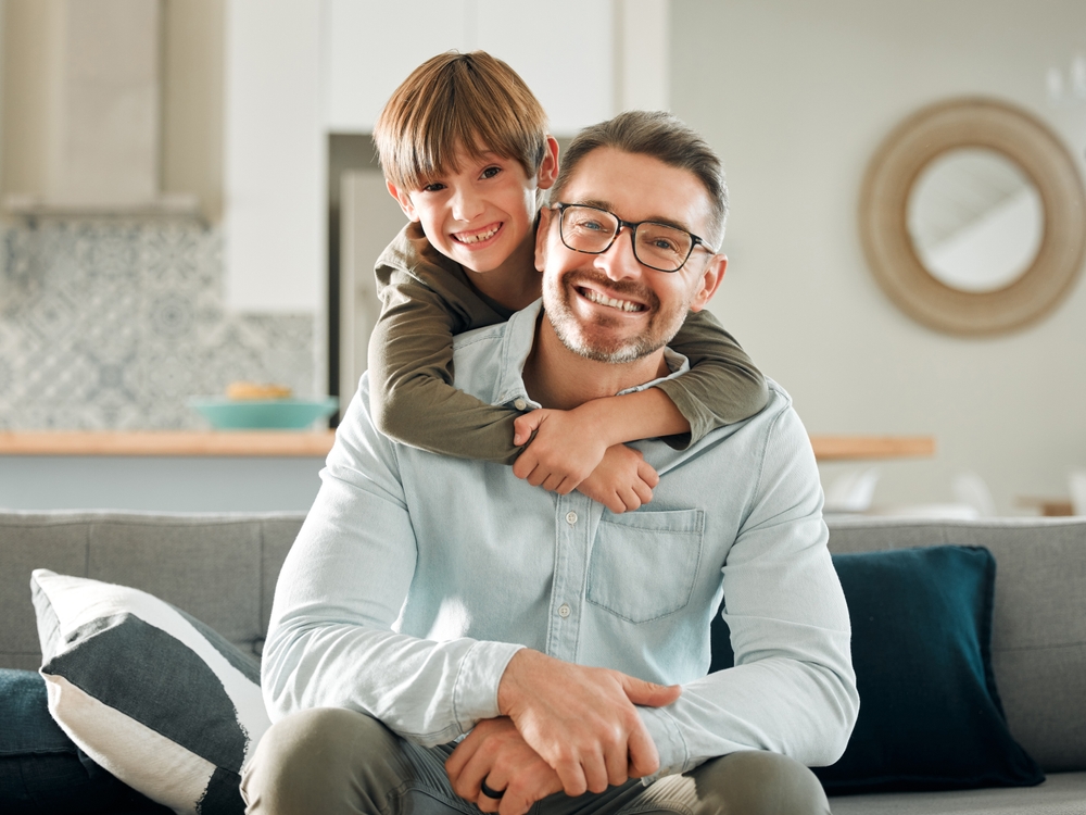 Father and son posing for a photo - Eyeglasses Rolla MO